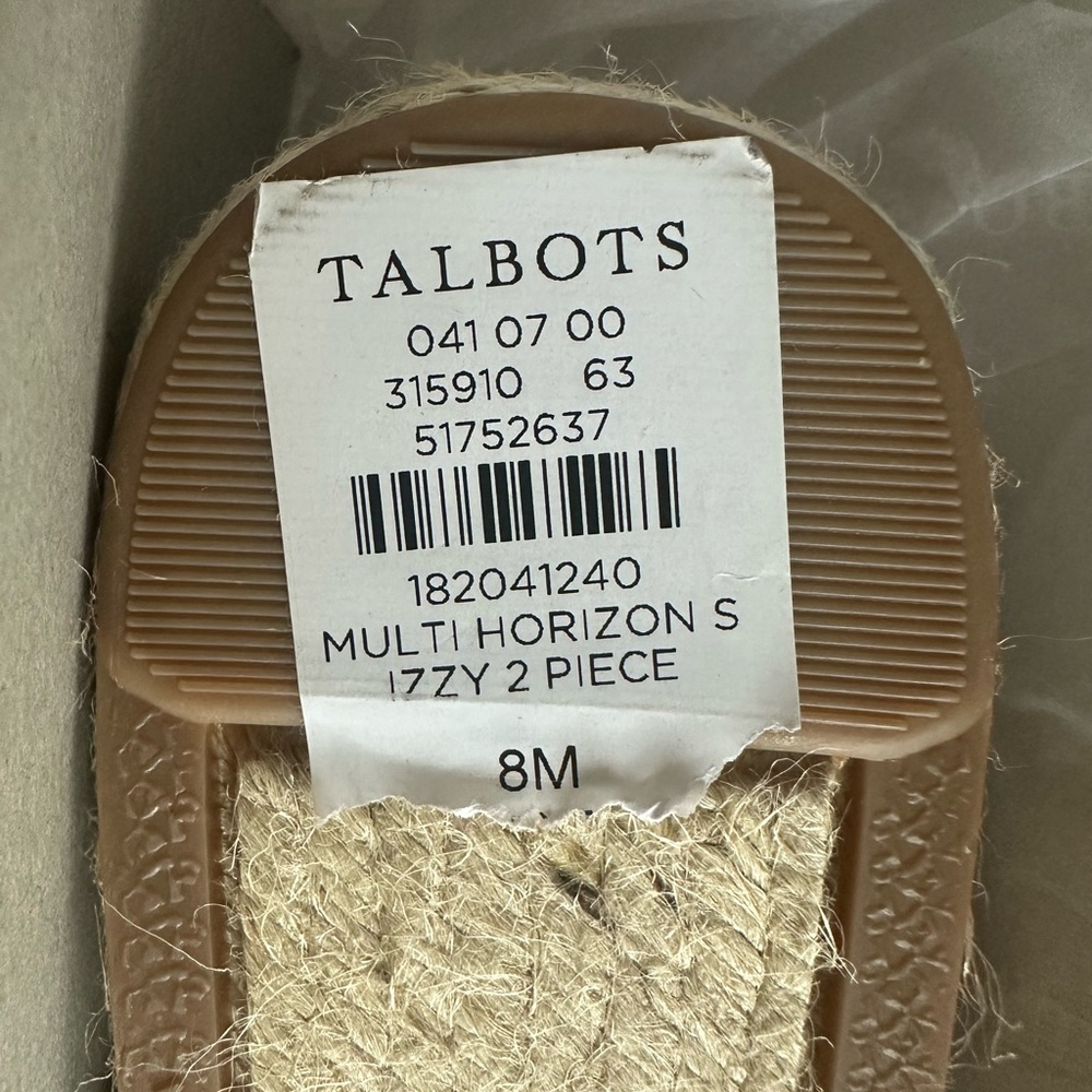 Talbots Multicolor Striped Espadrilles - Picture 4 of 4